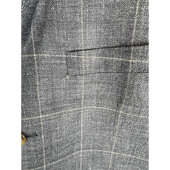 Lauren Ralph Lauren Men's 39R Blue Suit Jacket w/ 3 Buttons & Shoulder Pads - Picture 3 of 13